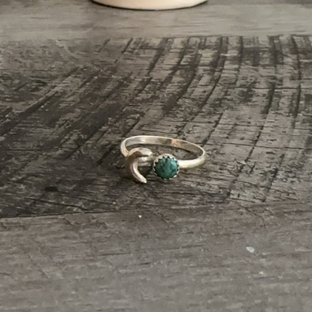 Prairie Sky Jewelry Turquoise Moon Ring